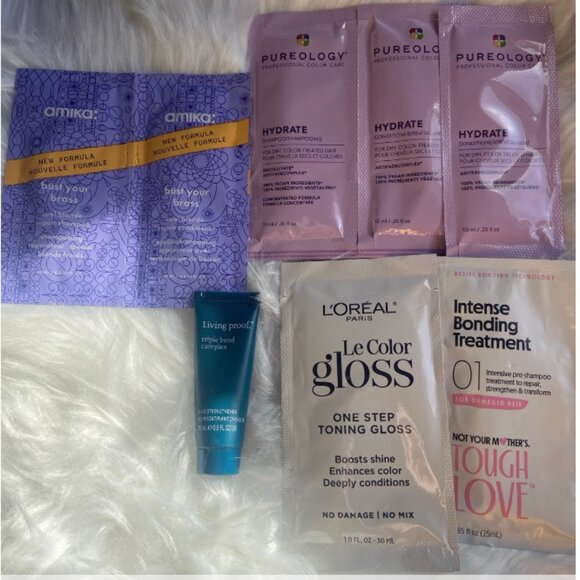 Color Treated Damaged Haircare Bundle; Living Proof Amika Pureology & L’Oreal‎ - Picture 1 of 6